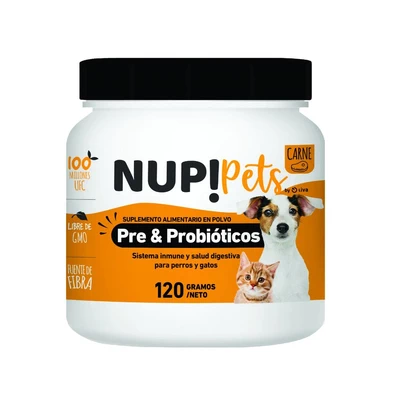 Pre & Probióticos sabor carne 120 gramos
