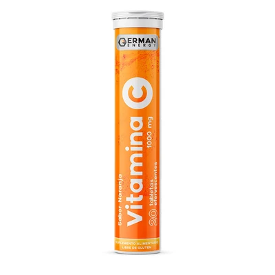 Vitamina C naranja 1000 mg x20 tabletas efervescentes - German Energy	