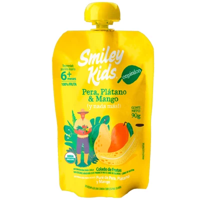 Colado org. Esencial Pera Plátano 90 G, SMILEY