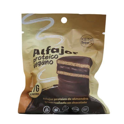 Alfajor 17g Prote vegano 65 g, Keto Free