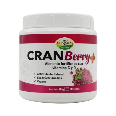 Cranberry + Fortificado con vitamina C + D 60 g, CDV