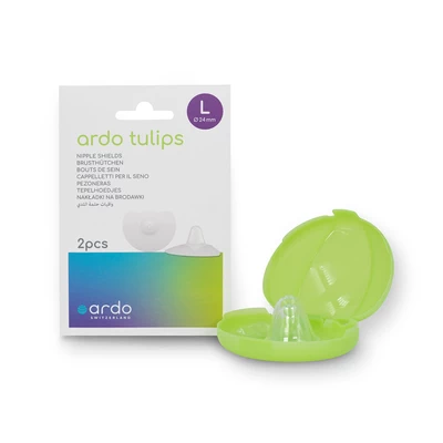 Pezoneras de silicona tulips talla l, Ardo        