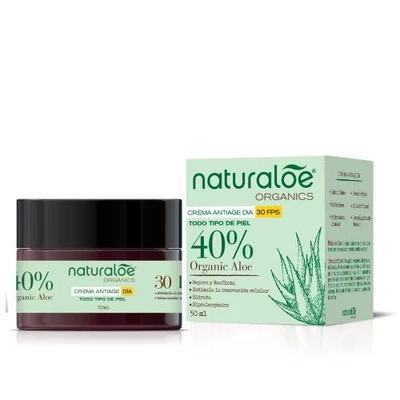 Crema facial antiedad dia 30 FPS 50 ml - Naturaloe