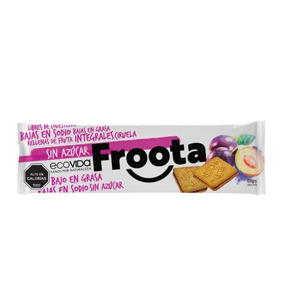 GALLETA FROOTA CIRUELA S/AZ 150 G, ECOVIDA