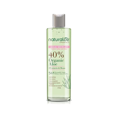 Agua micelar facial limpiadora 250 ml, Naturaloe