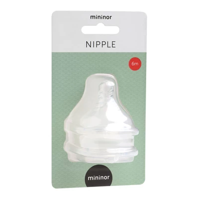 Tetinas boca ancha 6m 2 un, Mininor               