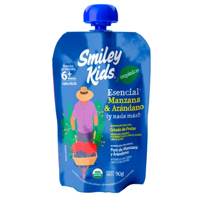 Colado org. Esencial Manzana Arándano 90 G, SMILEY