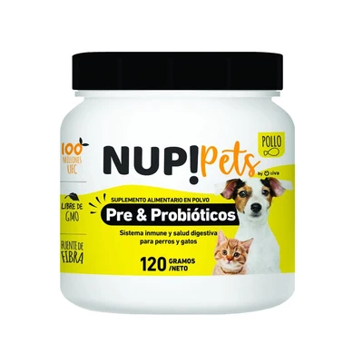 Pre & Probióticos sabor pollo 120 gramos