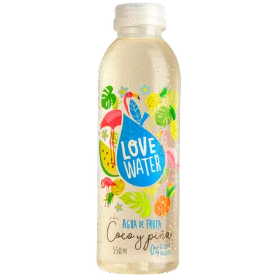 Agua Love Water Coco Piña  550 mL