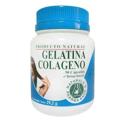 Gelatina Colágeno 470 mg x 50 cápsulas - Pharma Knop®