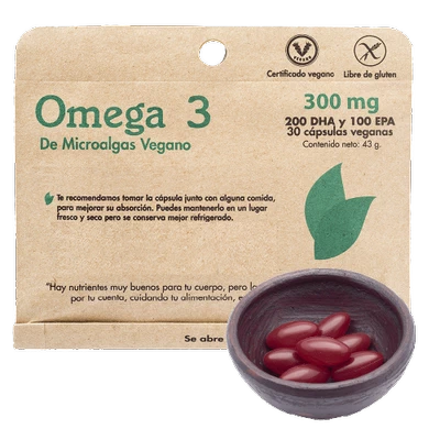 Omega 3 de microalgas x 30 cápsulas veganas - Dulzura Natural