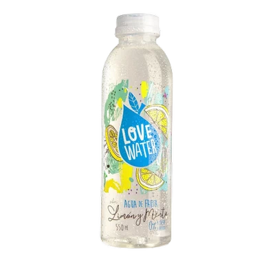 Agua Love Water Limón Menta  550 mL