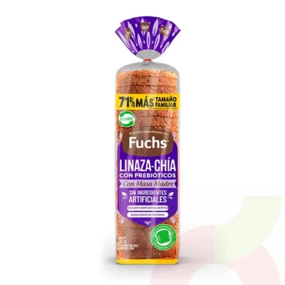 Pan Linaza Chía Fuchs 650Gr