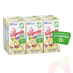 Pack Yogurt Batido Sabor Vainilla Soprole 115 Gr 