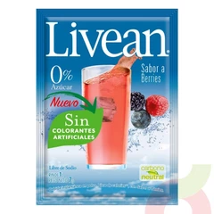 Jugo Instantáneo en Polvo Berries Livean 7Gr