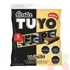 Pack Tuyo Vainilla Costa 95Gr 5 Unidades