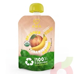  Puré Orgánico Manzana & Plátano Ama 90Gr