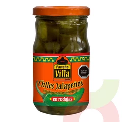 Chiles Jalapeños en Rodajas Pancho Villa 312Gr
