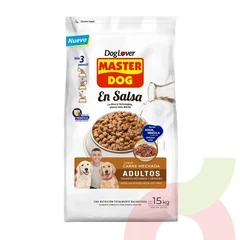 Alimento Perro Adulto Carne Mechada Master Dog 15Kg