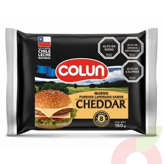 Queso Cheddar Laminado Colun 160Gr