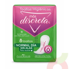Toallas H. Normal Sin Alas Más Discreta 8 Unidades