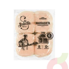 Pan Artesanal Marraqueta Prehorneada Selecta 760Gr 8 Unidades