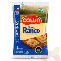 Queso Ranco Laminado Colun 250Gr