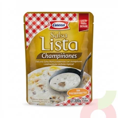 Salsa Lista Champiñones Carozzi 200Gr