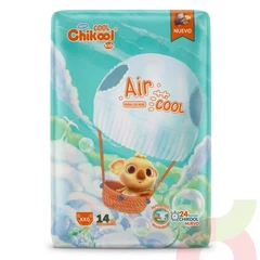 Pañales Air Cool Kids XXG Chikool 14 Unidades