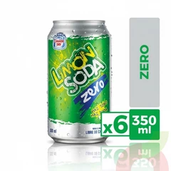 Pack Lata Limón Soda Zero 350Cc 6 Unidades