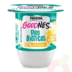Yogurt Goodnes Probióticos Sabor Vainilla 140Gr