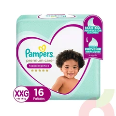 Pañal Pampers Premium Care XXG 16 Unidades
