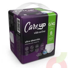 Pañal Premium Pants G-XG Care Up 8 Unidades