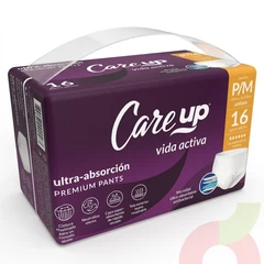 Pañal Premium Pants P-M Care Up 16 Unidades