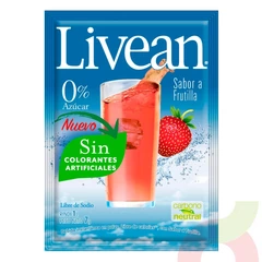 Jugo Instantáneo en Polvo Frutilla Livean 7Gr