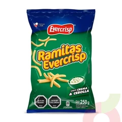 Ramitas Crema & Cebolla Evercrisp 250Gr