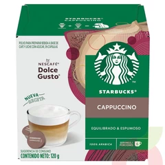 Cápsulas Cappuccino Starbucks Nescafé 120Gr 6 Unidades