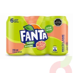 Pack Bebida Pomelo Fanta 350Cc 6 Unidades