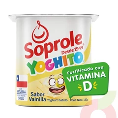 Yoghurt Batido Vainilla Soprole 120Gr