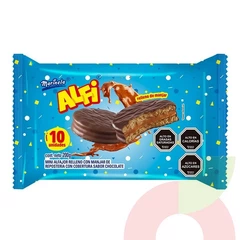Alfajor con Manjar Alfi Marinela 150Gr 10 Unidades