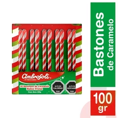 Bastones de  caramelo Ambrosoli 10 Unid