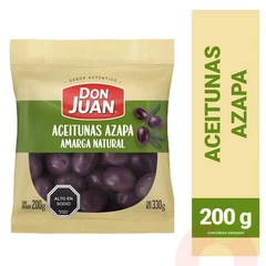 Aceituna Azapa Amarga Natural Don Juan Peso Drenado 200Gr