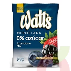 Mermelada Arándano Mix 0% Azúcar Watts 200Gr