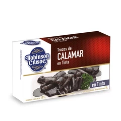 Trozos de Calamar en Tinta Robinson Crusoe 111Gr   