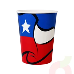 Vaso Bandera Chilena 6 Unidades 