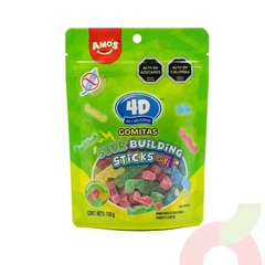 Gomitas Sour Building Sticks Amos 100Gr
