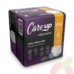 Pañal Premium Pants P-M Care Up 8 Unidades
