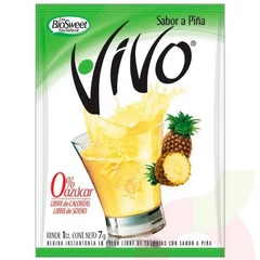 Jugo Instantáneo en Polvo Piña Vivo 7Gr