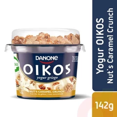 Yoghurt Griego Oikos Nuts Caramel Crunch 142 Gr 
