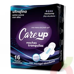 Toallas Nocturnas Ultrafina Care Up 16 Unidades